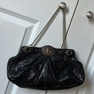 Coach Garnet Clutch - Black with SHW